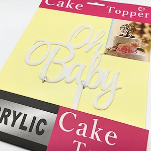 Popular Series Oh baby acrylic cake topper for  Baby Party Birthday