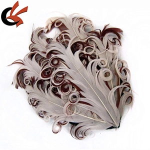 Best Sale Beautiful colors Hair Decoration Curly Goose Feather Pad