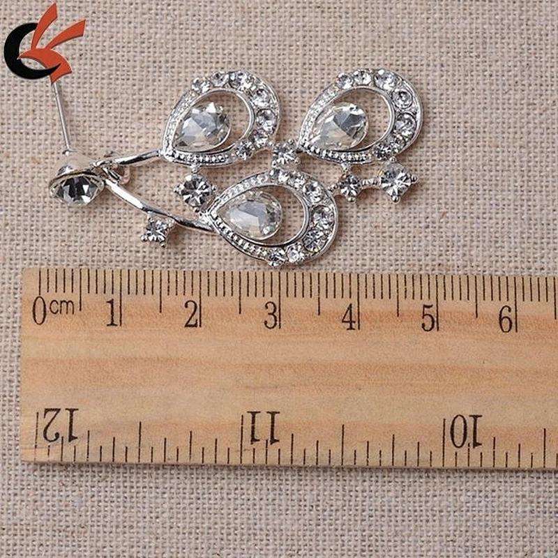 China style Red rhinestone gold plating peacock Jewelry Set Necklace Earrings Set