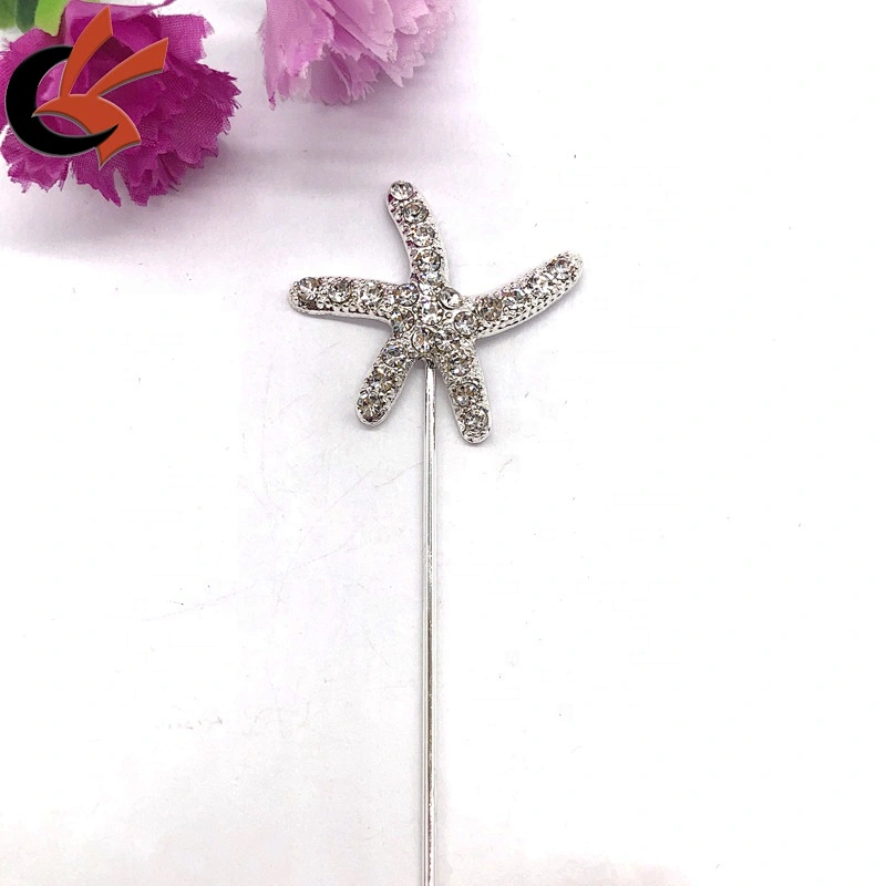 Party Birthday Decoration Silver Star crystal cake topper