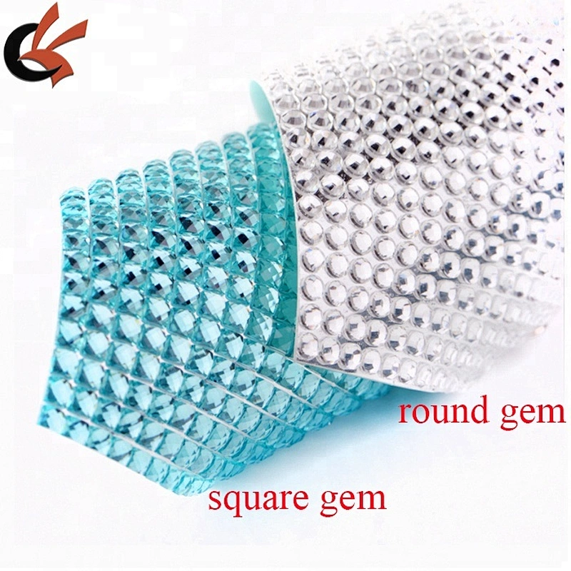 high quality clear round shape resin rhinestone sheet sticker