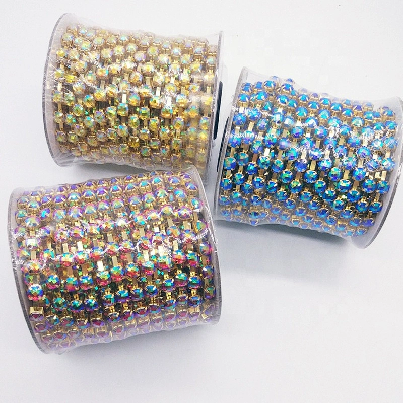 DIY sewing accessories craft fancy SS28 resin stone chain trimming