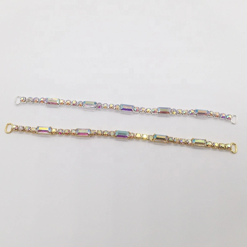 unique fashion new ab crystal color rhinestone thin bikini connectors for bottom bikini