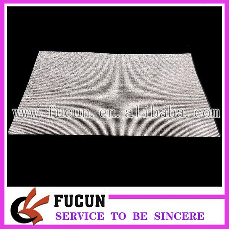 hot fix brass rhinestone mesh for garment