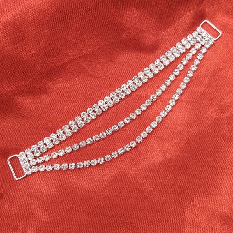 wholesale metal accessories crystal rhinestone bikini connectors