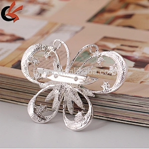 butterfly rhinestone brooches for wedding bouquet accessories