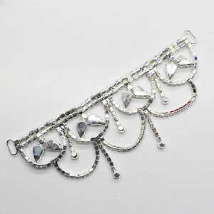 Zinc Alloy Hot sale rhinestone chain diamante Bikini Connector for sale