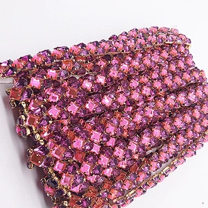 Rhinestone Chain Garment Accessories trimming 10yards/roll crystal Rhinestone Chain