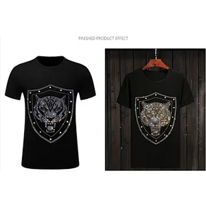 Fashion design Rhinestone Transfer Hot Fix Strass Motif for T-shirt