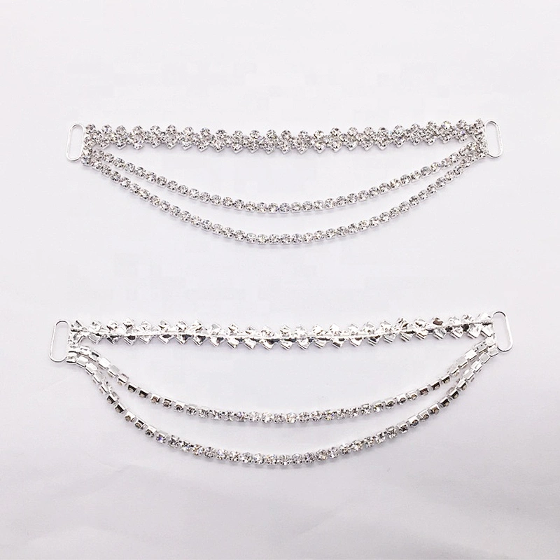 Factory Wholesale Swimwear Accessories Rhinestone Pendant Crystal Bikini Connector