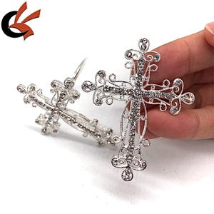 Wedding party christening table decoration rhinestone cross napkin ring holders