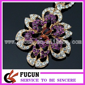 fashion flower design gold dubai plated earring jewelry for wedding
