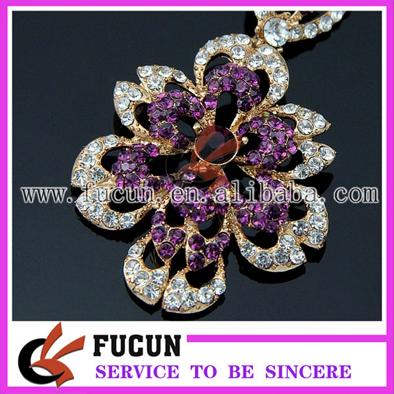 fashion flower design gold dubai plated earring jewelry for wedding