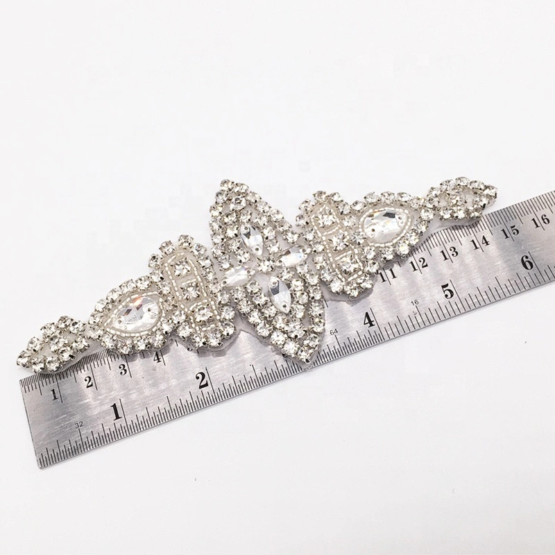 custom rhinestone iron on transfers rhinestone bridal dress appliques wholesale