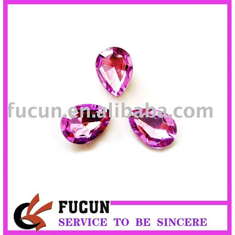 Flat back drop acrylic rhinestone
