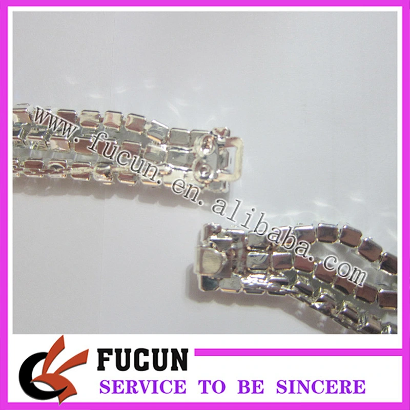 AB color diamond rhinestone headband long straight middle bikini connectors
