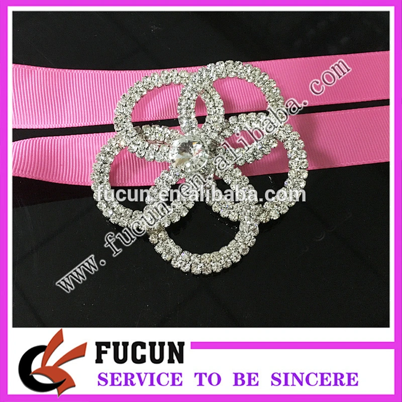 wholesale rhinestone channel brooch pin for wedding ornament