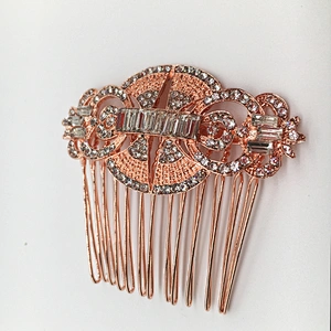 Fashion New design Handmade Wedding Bridal Bride Hair Accessories Flower Crystal Hair Comb