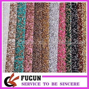 2018 hot fix rhinestone mesh for shoe accessories
