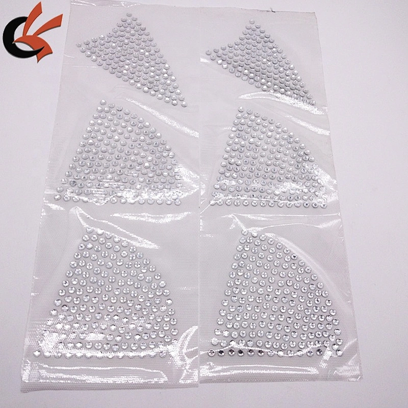 Custom heat transfer rhinestone appliques for bikini decoration