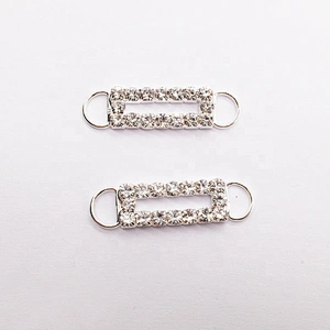 Hot Selling Wholesale Crystal Rhinestone Hardware Buckle Bikini Connectors