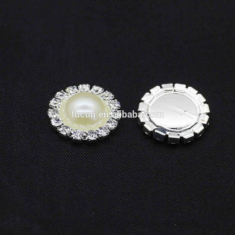 wholesale latest style shinning strass stone pearl buckle for wedding invitation