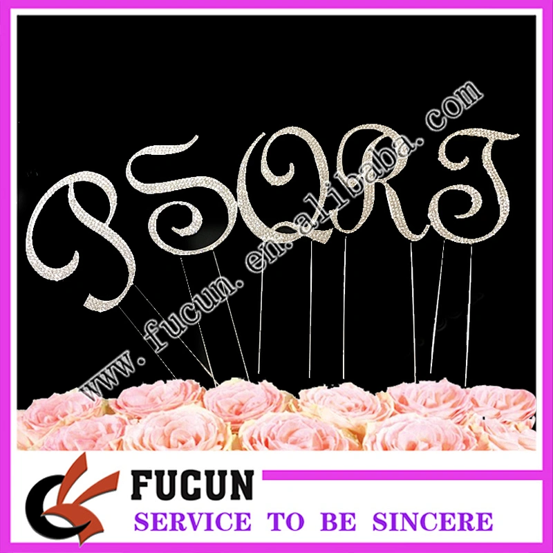 2019 new party supplies wedding decoration alphabet  letter cake topper