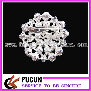 wholesale rhinestone pearl flower brooch for wedding bouquet decoration