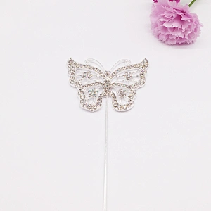baby party cupcake toppers cake decoration picks rhinestone butterfly cake topper