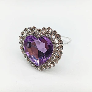 cheap bulk wholesale rhinestone napkin ring holder for table decoration