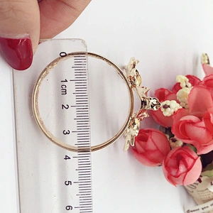 Antiques Christmas gold tone Reideer Napkin Ring