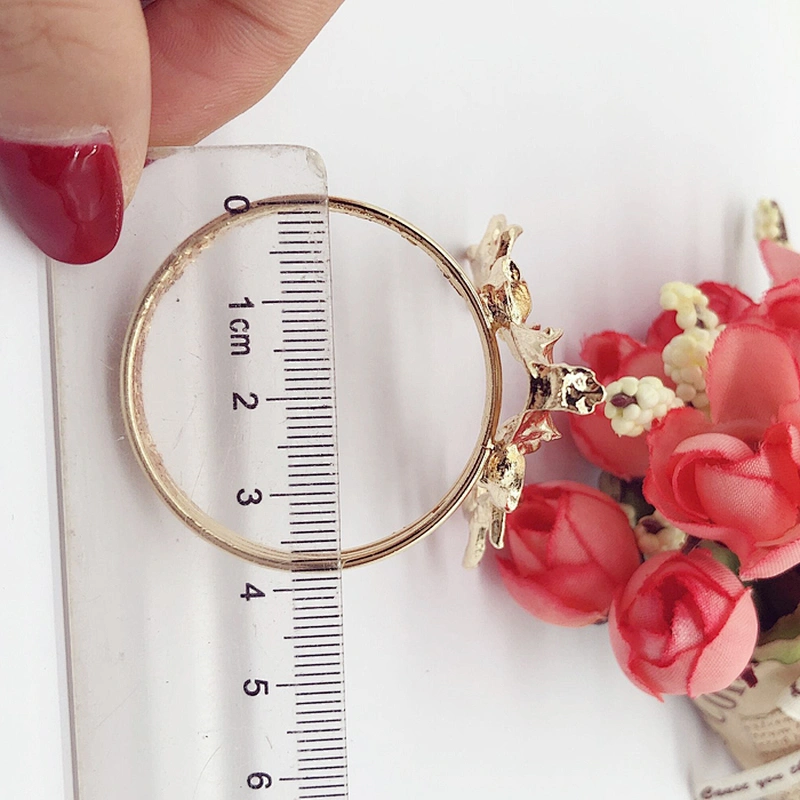 Antiques Christmas gold tone Reideer Napkin Ring