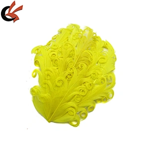 FEATHER PAD - YELLOW New Pads; Headband/Hats/Bridal/Craft/Dress