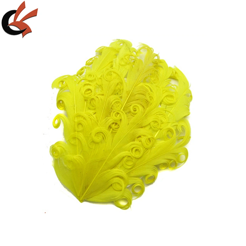 FEATHER PAD - YELLOW New Pads; Headband/Hats/Bridal/Craft/Dress