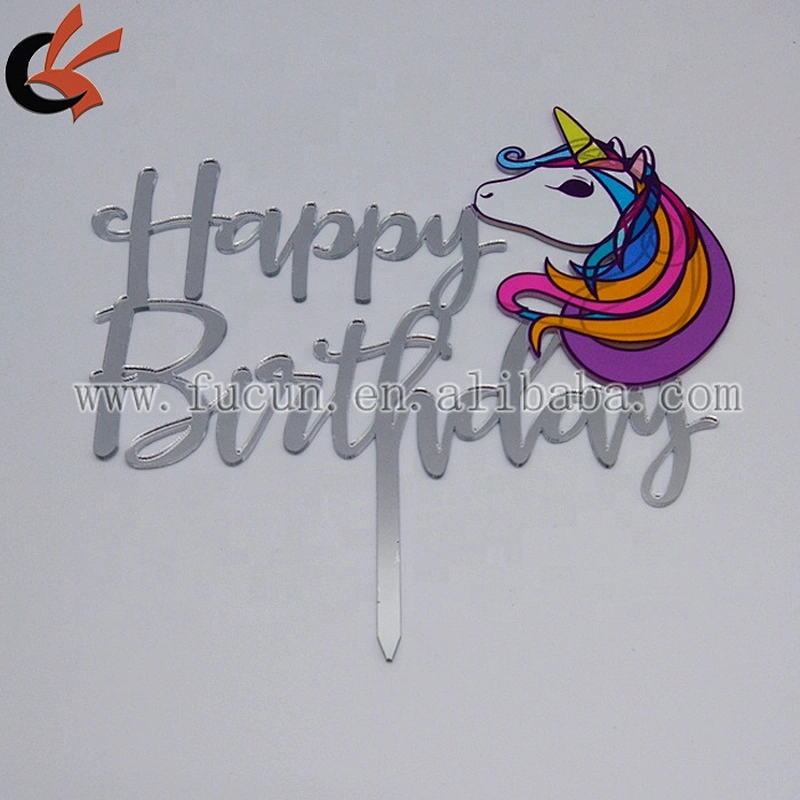 Kid Birthday Party Decoration Unicorn Acrylic cake topper