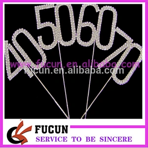 high quality rhinestone cake toppers for wedding decoration China wholesale