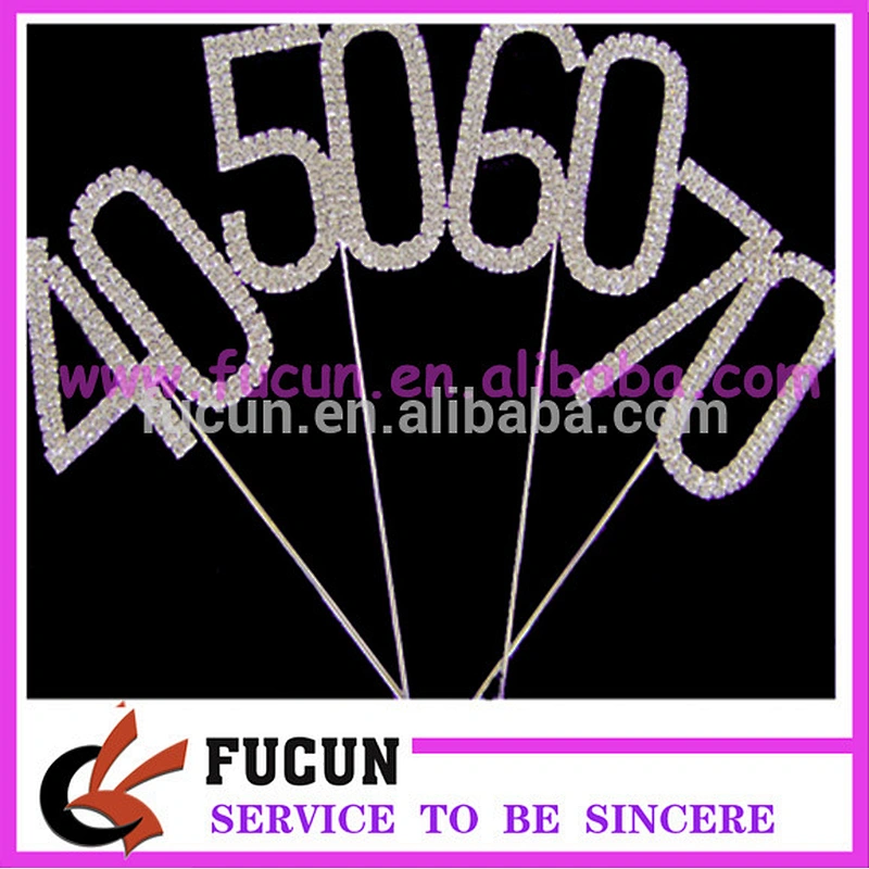 high quality rhinestone cake toppers for wedding decoration China wholesale