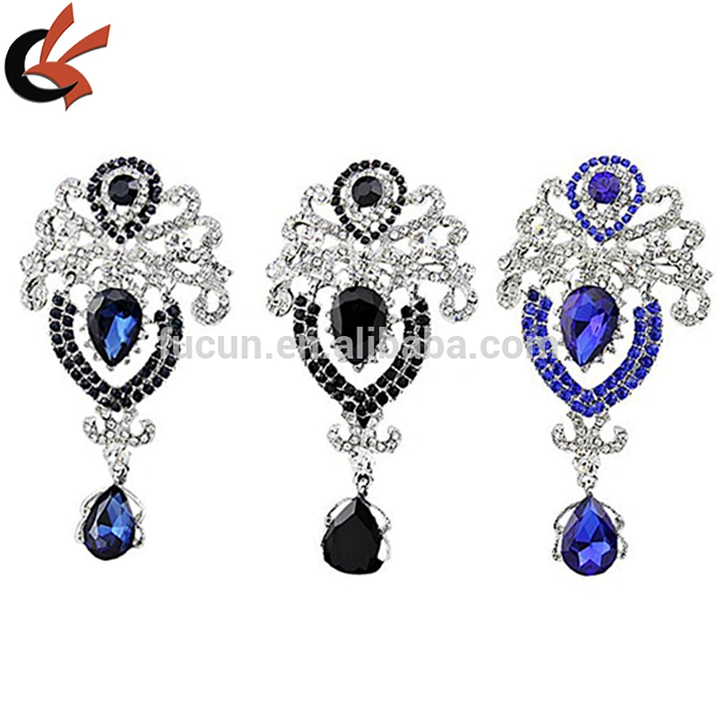 Rhinestone Crystal Wedding Bridal Bouquet Silver Flower Faux Pearl Brooch Pin