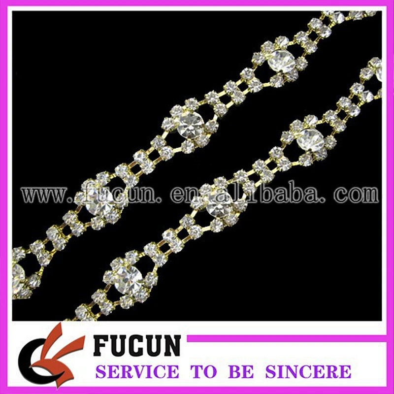 fashion rhinestone cup chain