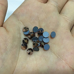 Wholesale flat back rose gold Hot Fix Rhinestones for decorate clothing