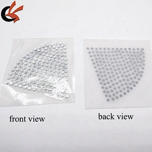 Custom heat transfer rhinestone appliques for bikini decoration