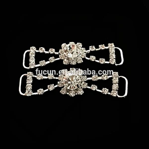 silver plating rhinestone brassiere & swim suit bikini connector wholesale