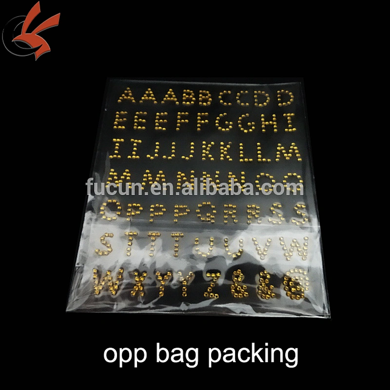 letter A-Z Cards And Invitations Self-adhesion Crystal acrylic rhinestone Sticker
