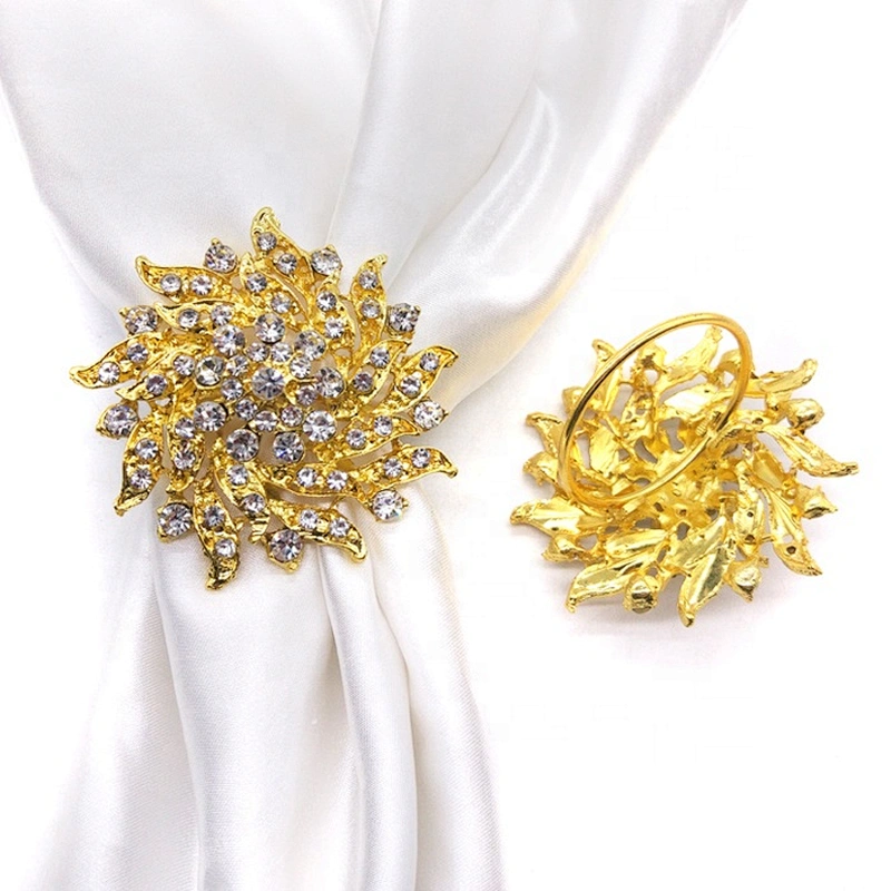 gold metal wholesale wedding napkin rings