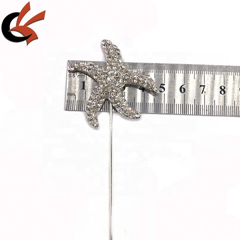 Wholesale wedding and party cake decoration star shape rhinestone cake topper