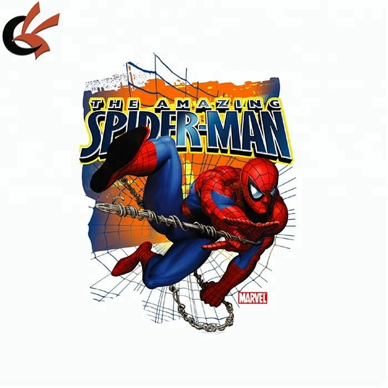 spider-man heat transfer printing for t-shirt