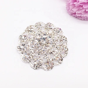 high-quality flower design decoration durable rhinestone brooch