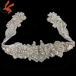 Wedding Dresses Sash Rhinestone Applique DIY Bling Bridal Wedding Crystal Belt