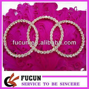round rhinestone ring