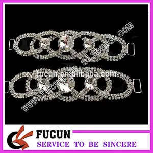 fashion high quality metal rhinestone bikini connector